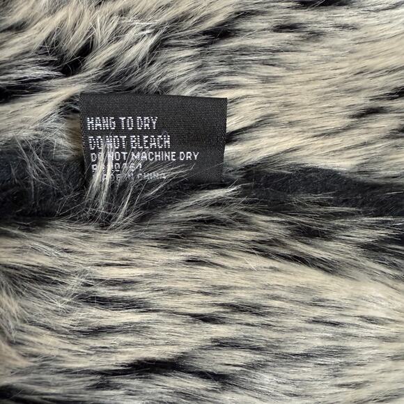 Montanaco Black Faux Suede Fur Jacket Womens L Gem Studs Trim Boho Western Style - Picture 8 of 8